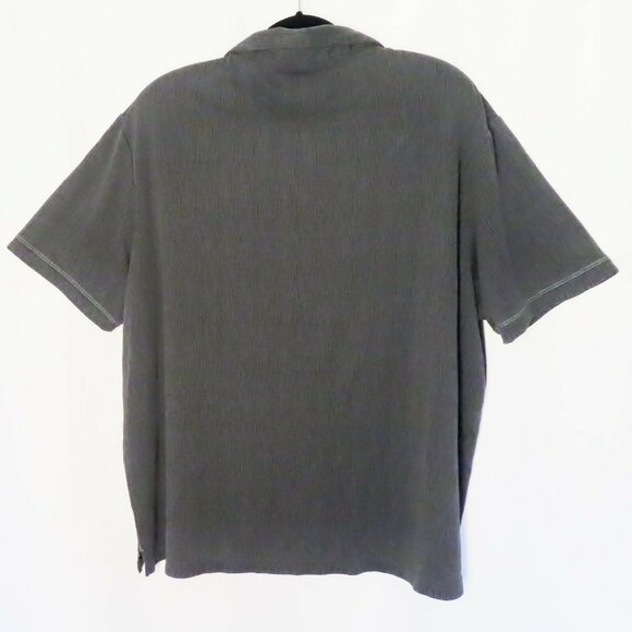 Men's Nate Nast Luxury Originals Polo Shirt Size XL Gray Black Geometric Pattern - Picture 2 of 9